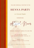 Custom Henna Party & Xinnad Night Digital Invitation