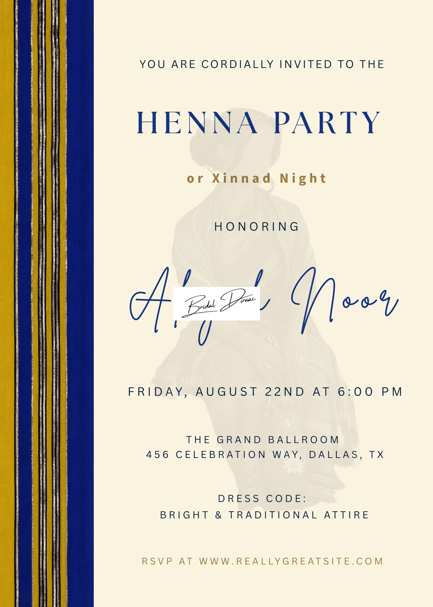 Custom Henna Party & Xinnad Night Digital Invitation
