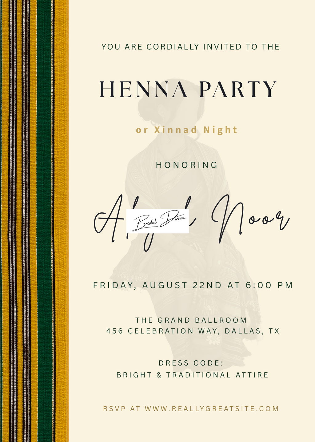 Custom Henna Party & Xinnad Night Digital Invitation