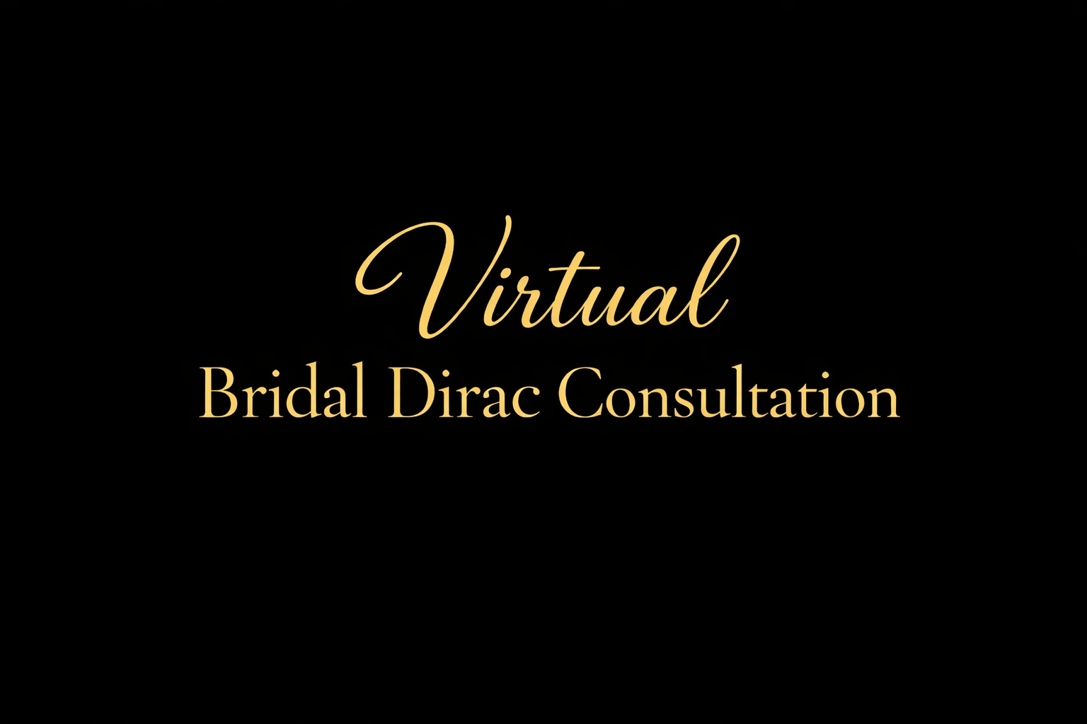 Virtual Bridal Consultation