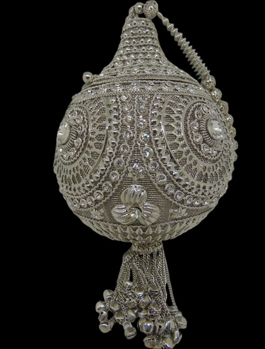 Silver Bridal Bag