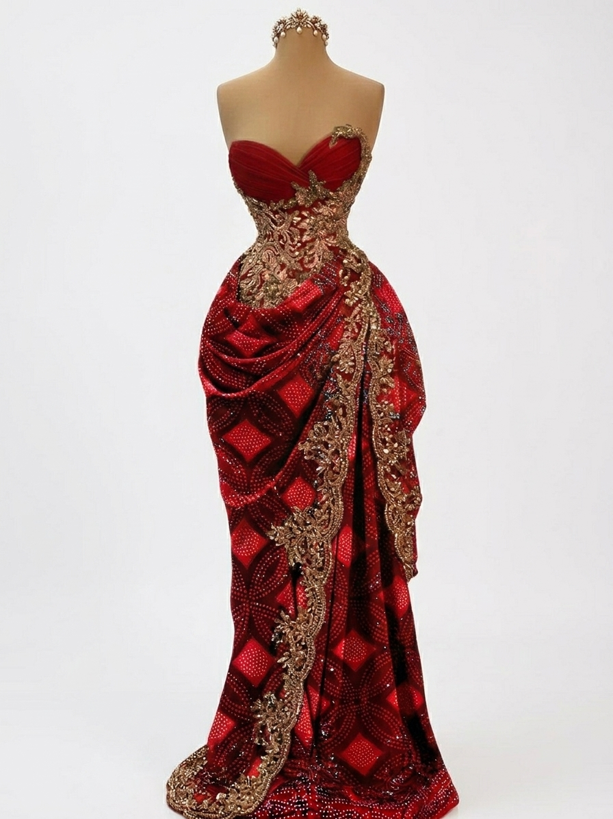 Bespoke Shaash Bridal Gown – Custom Luxury Somali Couture