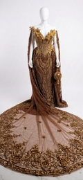 Bespoke Royal Dirac Gown – Custom Luxury Somali Bridal Couture